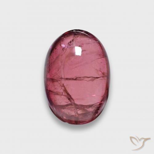 3.23ct 자연스러운 라즈베리 레드 루벨라이트 투르말린, 타원형, 투명한