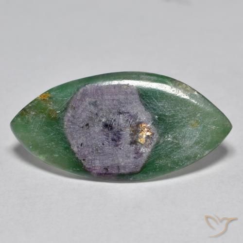 7.35ct 자연스러운 다색 Fuchsite의 루비, 보석, 투명한