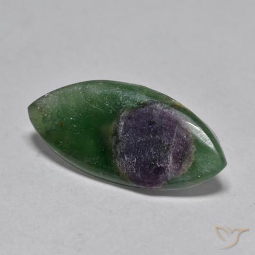 3.75ct 자연스러운 다색 Fuchsite의 루비, 보석, 투명한