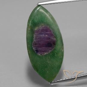 5.33ct 자연스러운 다색 Fuchsite의 루비, 보석, 투명한