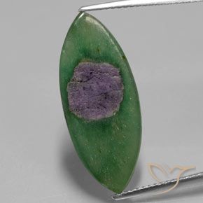 5.57ct 자연스러운 다색 Fuchsite의 루비, 보석, 투명한
