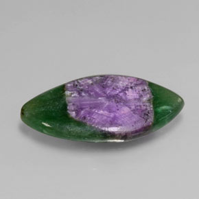 14.59캐럿 천연 바이컬러 푸크사이트 포함 루비, 마퀴즈, 25.8×15.6 mm, 투명한