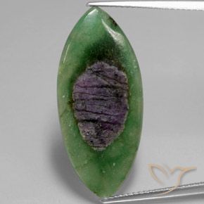 8.77ct 자연스러운 다색 Fuchsite의 루비, 보석, 투명한