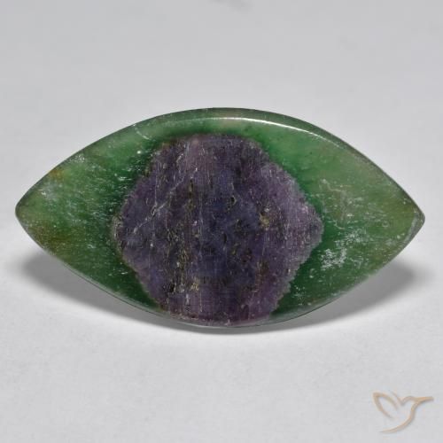 12.02ct 자연스러운 다색 Fuchsite의 루비, 보석, 투명한