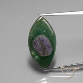10.31ct 자연스러운 다색 Fuchsite의 루비, 보석, 투명한