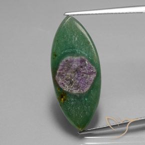 10.40ct 자연스러운 다색 Fuchsite의 루비, 보석, 투명한