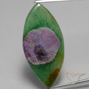 7.82ct 자연스러운 다색 Fuchsite의 루비, 보석, 투명한