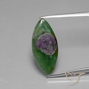 5.08ct 자연스러운 다색 Fuchsite의 루비, 보석, 투명한