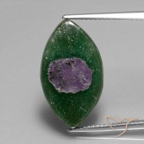 10.32ct 자연스러운 다색 Fuchsite의 루비, 보석, 투명한