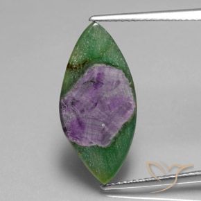 6.28ct 자연스러운 다색 Fuchsite의 루비, 보석, 투명한
