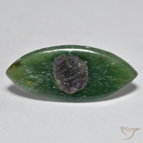 5.84ct 자연스러운 다색 Fuchsite의 루비, 보석, 투명한