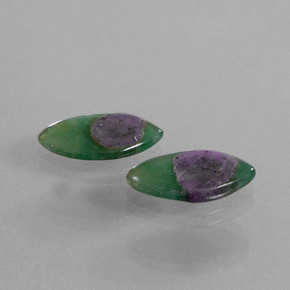 캐럿 천연 바이컬러 Fuchsite의 루비 보석, 보석, 투명한