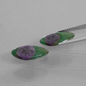 캐럿 천연 바이컬러 Fuchsite의 루비 보석, 보석, 투명한