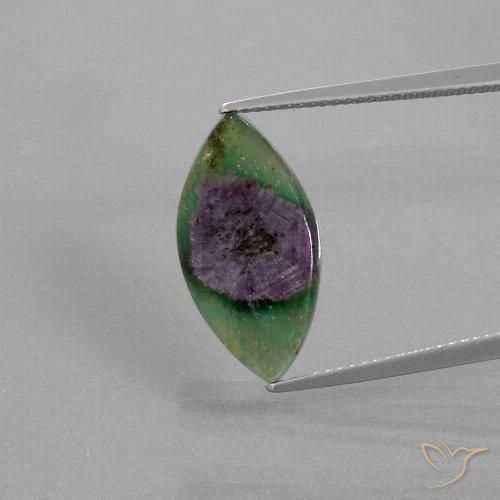 5.78ct 자연스러운 다색 Fuchsite의 루비, 보석, 투명한