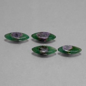 캐럿 천연 바이컬러 Fuchsite의 루비 보석, 보석, 투명한