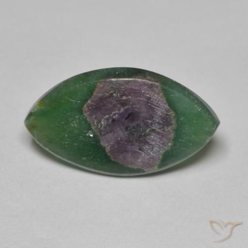 4.91ct 자연스러운 다색 Fuchsite의 루비, 보석, 투명한