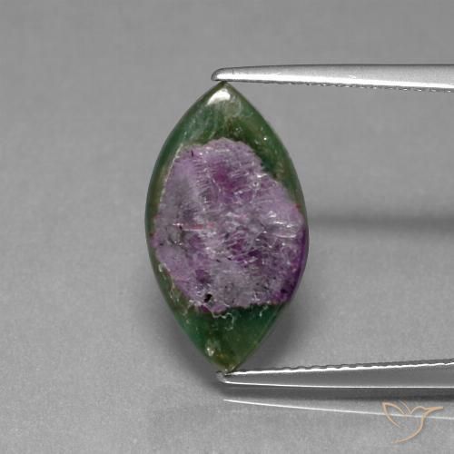5.06ct 자연스러운 다색 Fuchsite의 루비, 보석, 투명한