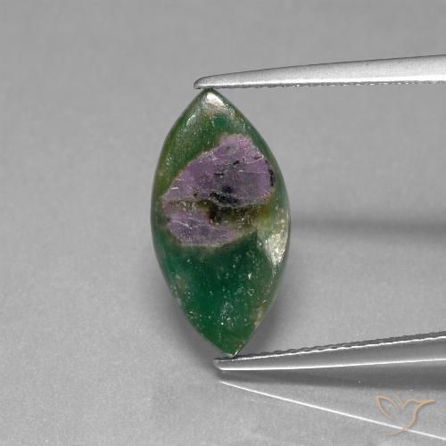4.30ct 자연스러운 다색 Fuchsite의 루비, 보석, 투명한