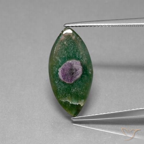 5.46ct 자연스러운 다색 Fuchsite의 루비, 보석, 투명한