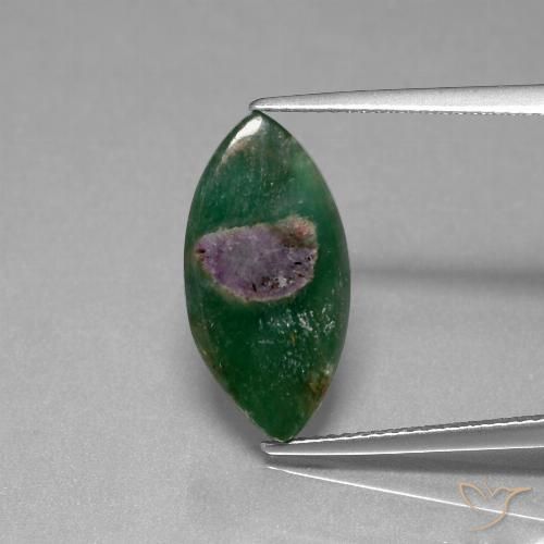 6.08ct 자연스러운 다색 Fuchsite의 루비, 보석, 투명한