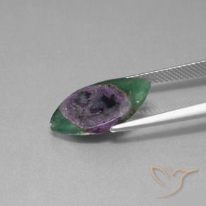 4.70캐럿 천연 다색 Fuchsite의 루비, 보석, 투명한