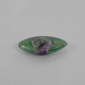 2.68캐럿 천연 바이컬러 푸크사이트 포함 루비, 마퀴즈, 16×8.2 mm, 투명한