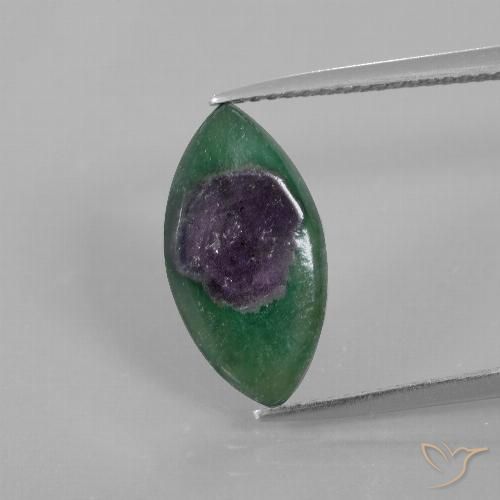 3.62ct 자연스러운 다색 Fuchsite의 루비, 보석, 투명한