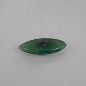 1.98캐럿 천연 멀티컬러 푸크사이트 포함 루비, 마퀴즈, 15.3×7.1 mm, 투명한