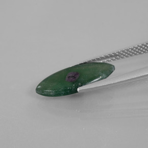 1.98캐럿 천연 멀티컬러 푸크사이트 포함 루비, 마퀴즈, 15.3×7.1 mm, 투명한