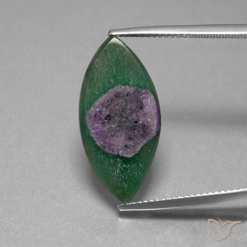 6.70ct 자연스러운 다색 Fuchsite의 루비, 보석, 투명한