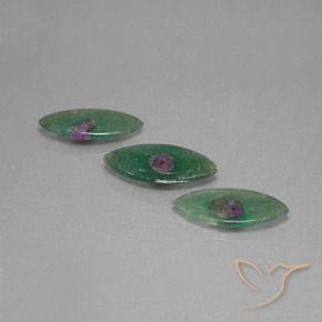 5.48캐럿 천연 다색 Fuchsite의 루비 보석, 보석, 투명한