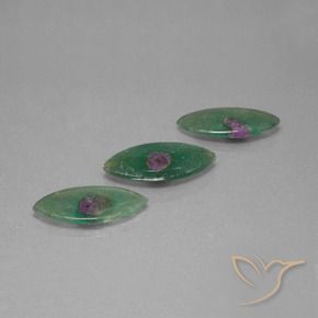5.48캐럿 천연 다색 Fuchsite의 루비 보석, 보석, 투명한