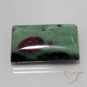 33.94캐럿 천연 다색 루비-Zoisite, 바게트, 불투명체