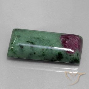 29.97캐럿 천연 다색 루비-Zoisite, 바게트, 불투명체