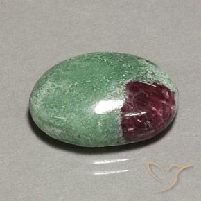 13.35ct 자연스러운 다색 루비-Zoisite, 타원형, 불투명체