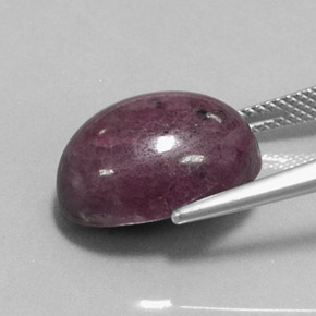 15.10캐럿 천연 멀티컬러 루비 조이사이트, 타원형 컷, 15.9×12 mm, 불투명체