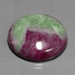 54.16캐럿 천연 멀티컬러 루비 조이사이트, 라운드 컷, 25.80 mm, 불투명체