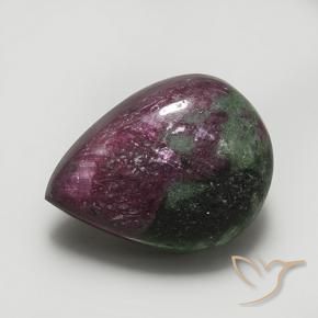 41.36캐럿 천연 다색 루비-Zoisite, 배 모양, 불투명체