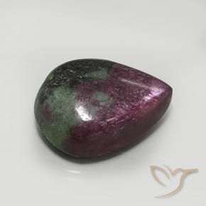41.36캐럿 천연 다색 루비-Zoisite, 배 모양, 불투명체