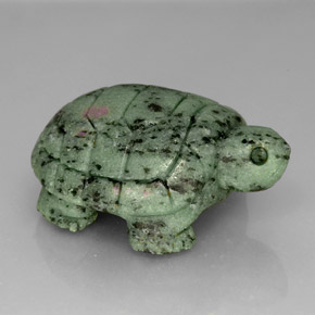 185.00캐럿 천연 멀티컬러 루비 조이사이트, 멋진 모양, 42.6×32 mm, 불투명체