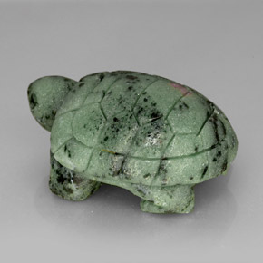 185.00캐럿 천연 멀티컬러 루비 조이사이트, 멋진 모양, 42.6×32 mm, 불투명체