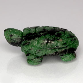 62.29캐럿 천연 멀티컬러 루비 조이사이트, 멋진 모양, 33.9×21.3 mm, 불투명체