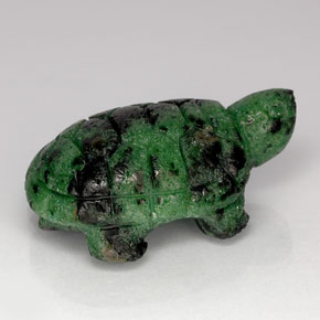 62.29캐럿 천연 멀티컬러 루비 조이사이트, 멋진 모양, 33.9×21.3 mm, 불투명체