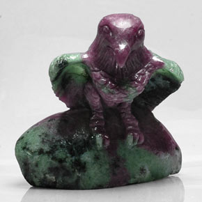 377.20캐럿 천연 멀티컬러 루비 조이사이트, 멋진 모양, 48.2×47.5 mm, 불투명체