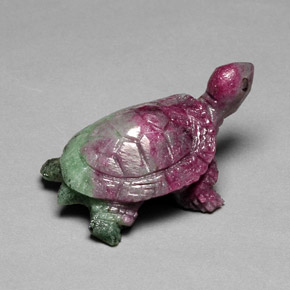 46.70캐럿 천연 다색 루비-Zoisite, 멋진 모양, 불투명체