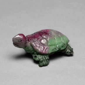 46.70캐럿 천연 다색 루비-Zoisite, 멋진 모양, 불투명체