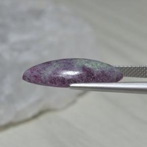7.85캐럿 천연 멀티컬러 루비 조이사이트, 마퀴즈, 20.1×9.3 mm, 불투명체