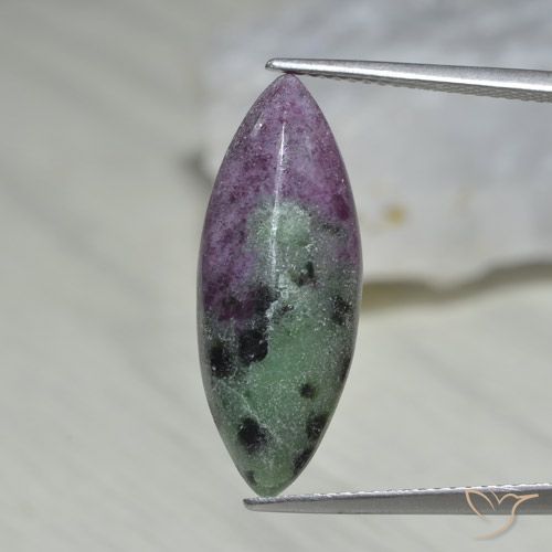 10.01ct 자연스러운 다색 루비-Zoisite, 보석, 불투명체