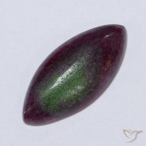 11.04ct 자연스러운 다색 루비-Zoisite, 보석, 불투명체