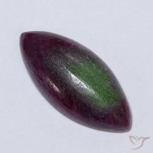 11.04캐럿 천연 다색 루비-Zoisite, 보석, 불투명체